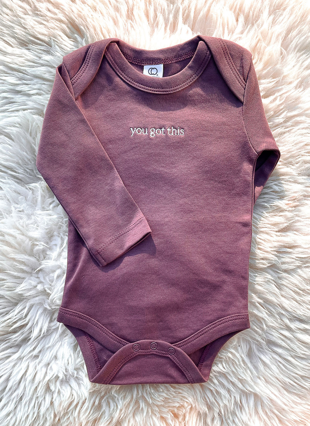 You Got This – Long-Sleeved Bodysuit – Berry